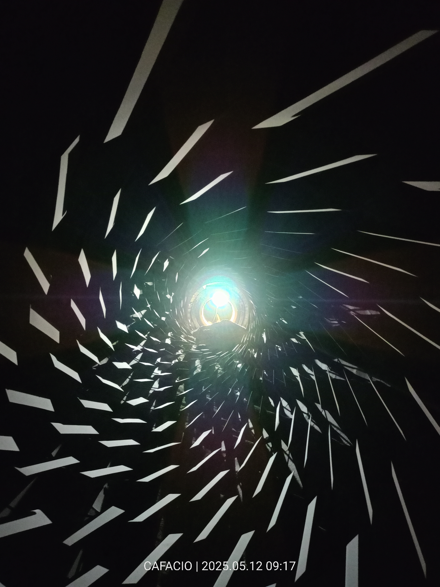 Interior de secador · vista axial